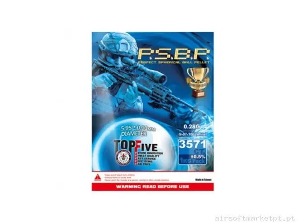Bolas G&G 0,28g Blancas 3571 Bbs — Munição (BBs) — Airsoft Market PT