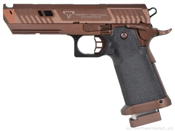 Réplica GBB Pistola Hi-Capa 5.1 Tti 2011 Jw4 Sand Viper Rose Gold/Negra — Pistolas — Airsoft Market PT