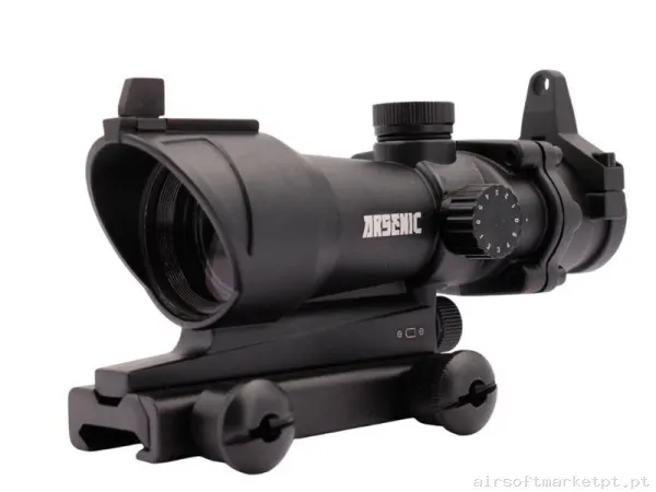 Visor Red Dot Acog Arsenic Argon AS30F negro — Miras & Ópticas — Airsoft Market PT