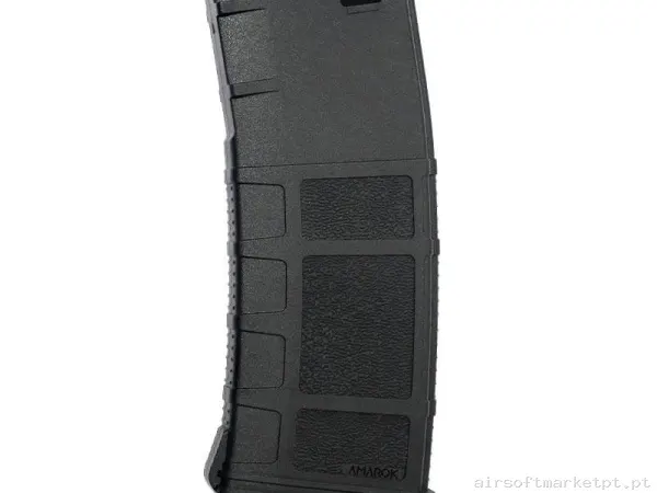 Magazine Réplica Midcap M4 Amarok Fast Feed B3 Polímero 250 Bbs negro/Amarelo — Carregadores / Magazines — Airsoft Market PT
