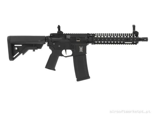 Replica Aeg Bushido Jin Negra Mk18 Etu Full Metal- Saigo Defense — Rifles de Assalto (AR/M4/AK) — Airsoft Market PT