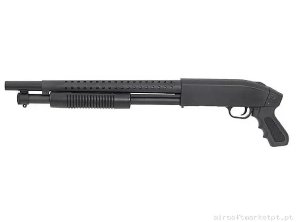 Réplica Mola Shotgun Agm 401s Pump Action Shotgun Polímero negra — Shotguns — Airsoft Market PT