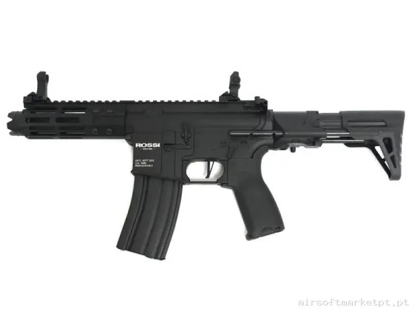 Réplica airsoft AEG M4 Rossi Neptune 5.5" PDW negra — Rifles de Assalto (AR/M4/AK) — Airsoft Market PT