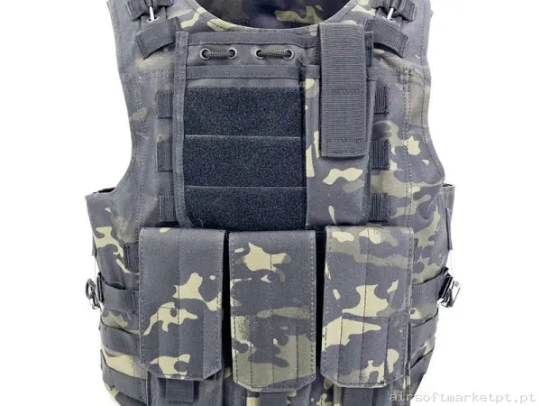Chaleco Airsoft FSBE - Multicam BLACK — Coletes & Rigs — Airsoft Market PT