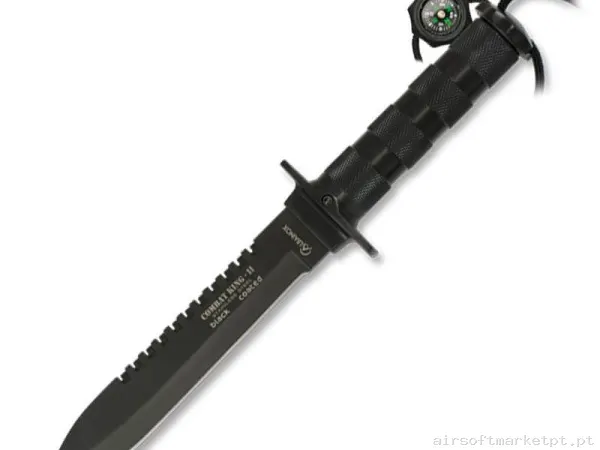 Faca de Caça Supervivência Albainox Combat King II 15.6cm com Case preto — Ferramentas — Airsoft Market PT