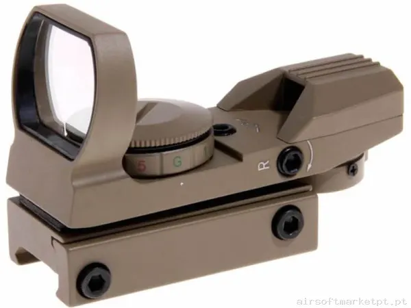Mira Ponto Vermelho Reflex Duel Code Samurai tan — Miras & Ópticas — Airsoft Market PT
