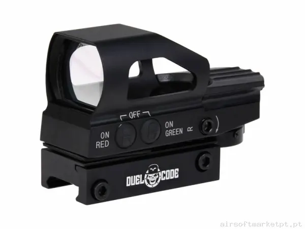 Mira Ponto vermelho Duel Code S1 negro — Miras & Ópticas — Airsoft Market PT
