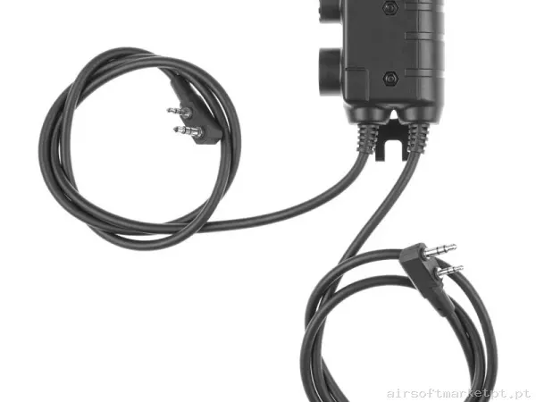 Comunicações Ptt Earmor Dual Comm Tático Ptt M56-Ken Kenwood — Rádios & Comunicação — Airsoft Market PT