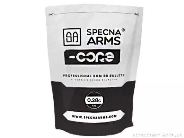 Bolas Specna Arms Core 0.28g No Bio 1kg Blanca — Munição (BBs) — Airsoft Market PT