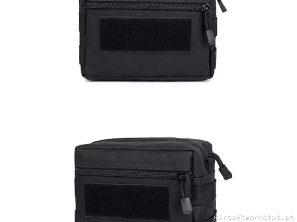 POUCH PORTA ACCESORIOS MULTIUSOS NEGRO — Coletes & Rigs — Airsoft Market PT