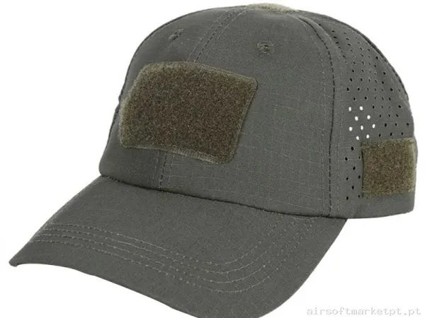 Boné de Beisebol Velcro Combat Zone 2025 Cap verde od — Proteção Ocular & Facial — Airsoft Market PT