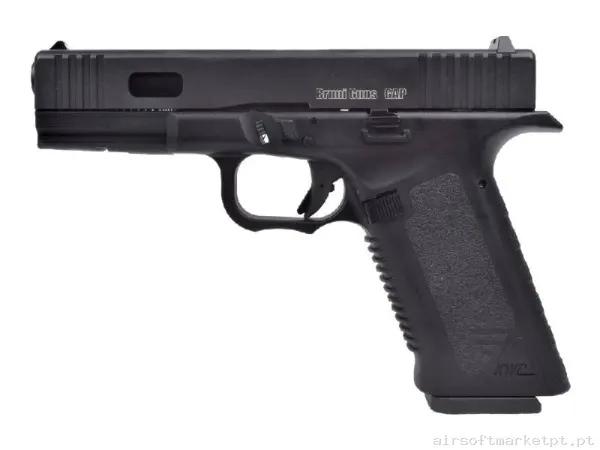Airgun CO2 4.5mm Pistola Bruni Gap Blowback Br-Gap preta — Pistolas — Airsoft Market PT
