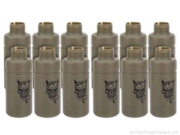 Consumível Granada Carcasa Thunder B Devil Hakkotsu Pack 12u — Grenades & Lançadores — Airsoft Market PT