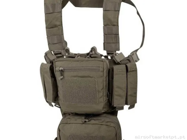Chaleco Chest Rig Helikon-Tex Training Mini Rig Ral 7013 — Coletes & Rigs — Airsoft Market PT