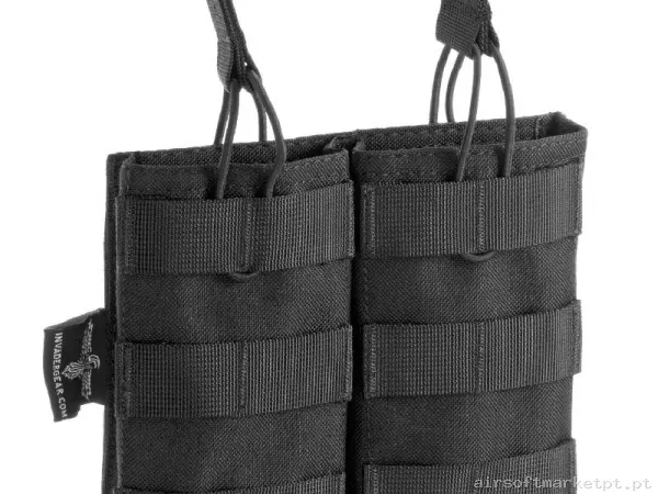 Pouch Magazine Pouch Doble M4 Invader Gear Direct Action Open Top negro — Coletes & Rigs — Airsoft Market PT