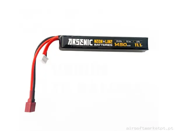 Bateria Lipo Arsenic 11.1v 1450 Mah 25c-50c T-dean — Baterias & Carregadores — Airsoft Market PT