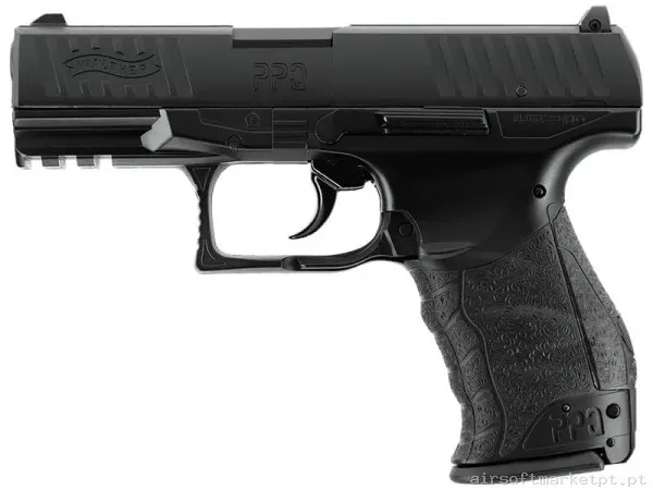 Airgun CO2 4.5mm Pistola Umarex Walther Ppq negra — Pistolas — Airsoft Market PT