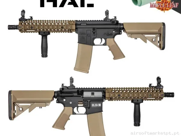 Fusil Specna Arms MK18 HAL2 Bluetooth Daniel Defense SA-E19 edge Tan - Upgradeada — Rifles de Assalto (AR/M4/AK) — Airsoft Market PT