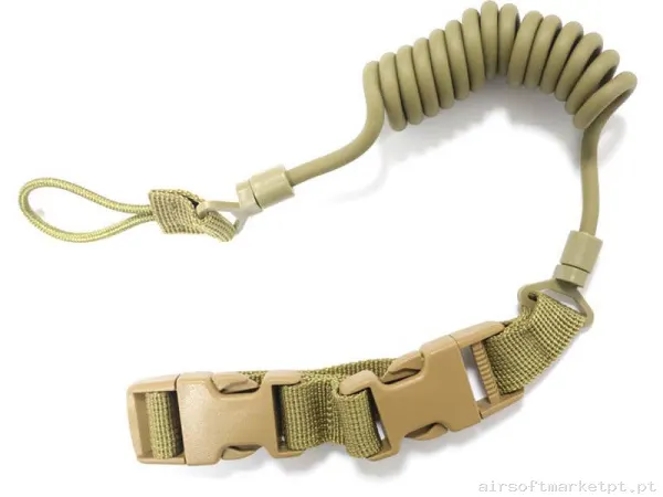 Correa Tática Lanyard Pistola Oem Mod B Terra Escura — Gear Táctico — Airsoft Market PT