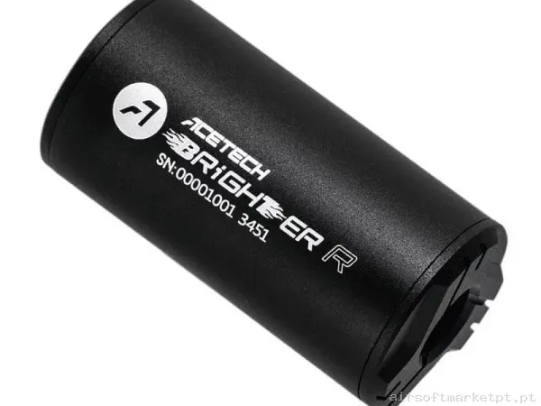 Silenciador Externo Trazador Acetech Brighter R negro — Acessórios & Componentes — Airsoft Market PT