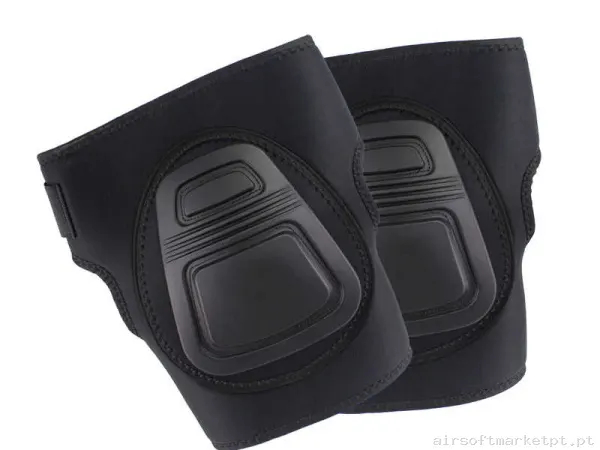 Joelheiras Wosport PA-12-BK Negras — Vestuário (Fardas) — Airsoft Market PT