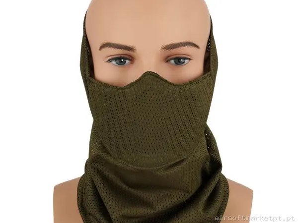 Máscara Proteção Balaclava Cygnus Armory Face Warrior Defender verde od — Proteção Ocular & Facial — Airsoft Market PT