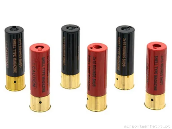Cartuchos Shotgun Double Eagle M56 30 Bbs Pacote 6u — Carregadores / Magazines — Airsoft Market PT