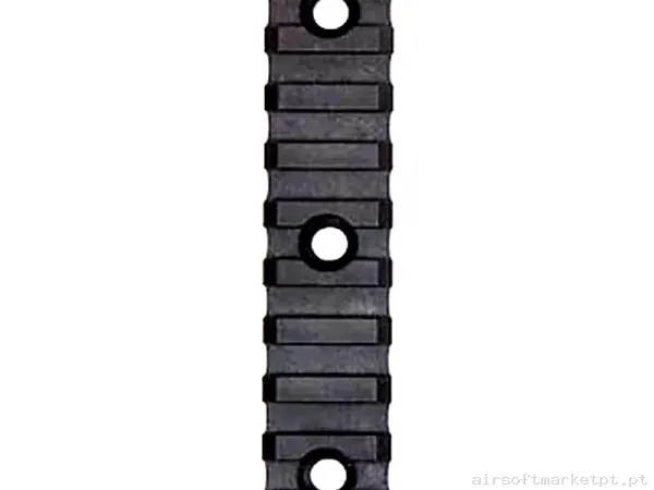 Externo Trilho M-Lok PTS 9 Slot preto — Acessórios & Componentes — Airsoft Market PT