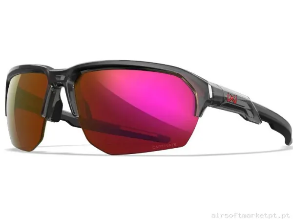 Óculos Wiley X Jakl Captivate vermelho cinza — Proteção Ocular & Facial — Airsoft Market PT