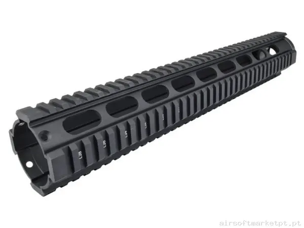 Externo Guardamão Js Tactical Free Floating 15" negro — Acessórios & Componentes — Airsoft Market PT