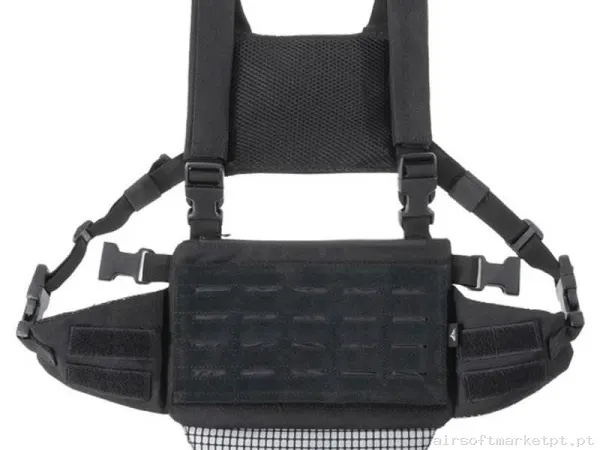 Colete Chest Rig Delta Tactics Speedsoft V1 preto — Coletes & Rigs — Airsoft Market PT