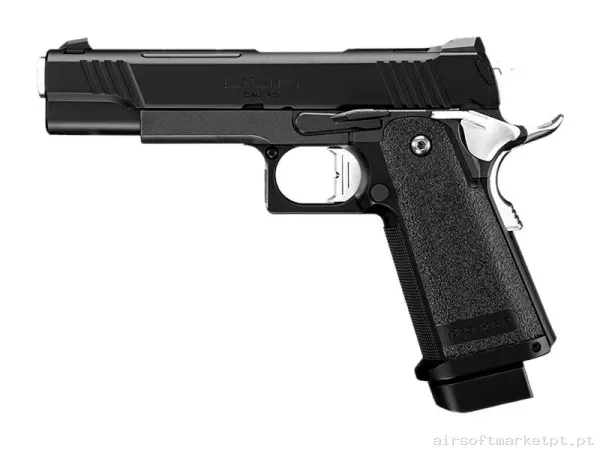 Réplica GBB Pistola Hi-Capa 5.1 Tokyo Marui Dor negra — Pistolas — Airsoft Market PT