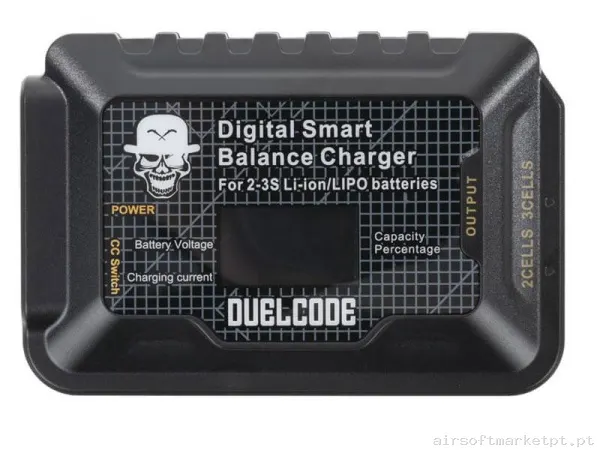 Carregador Balanceador Bateria Lipo/Li-Ion Automático Duel Code Inteligente 7.4v/11.1v — Carregadores / Magazines — Airsoft Market PT