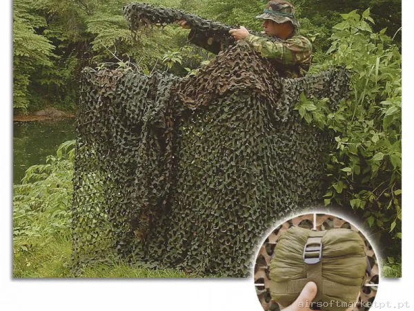 Rede de Camuflagem Camo Systems 3x2.4m verde od — Gear Táctico — Airsoft Market PT