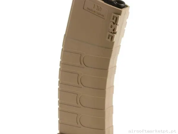 Magazine Réplica Midcap M4 G&G Polímero 120 Bbs tan — Carregadores / Magazines — Airsoft Market PT