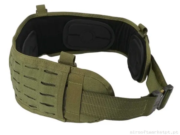Cinturão tático MOLLE Conquer Cinco Waist Belt verde od — Gear Táctico — Airsoft Market PT