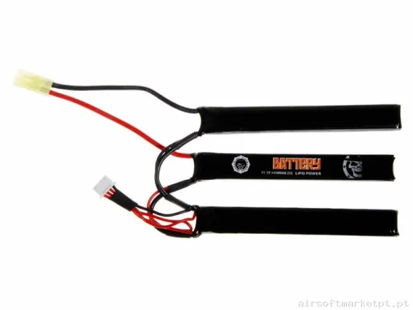 Bateria Lipo Nunchuk Triplo Duel Code 1450mah 11.1v 25c — Baterias & Carregadores — Airsoft Market PT