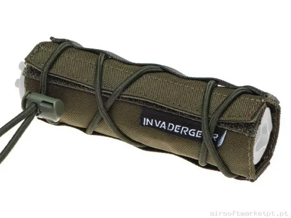 Cobertura supressor Invader Gear 14cm verde od — Acessórios & Componentes — Airsoft Market PT