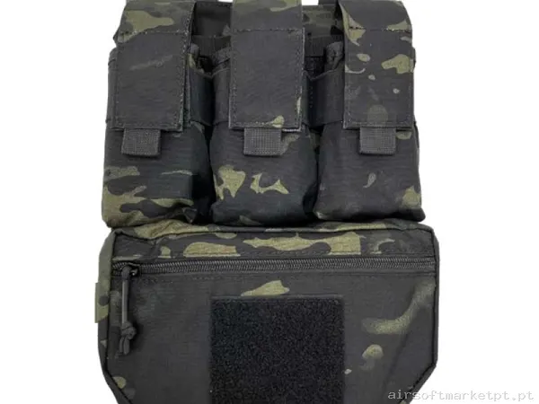 BACKPANEL SIXMM MOLLE MULTICAM BLACK — Coletes & Rigs — Airsoft Market PT