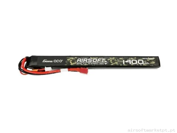 BATERÍA INTELIGENTE GENS ACE 1400MAH 25C 11.1V LAPIZ TDEAN — Baterias & Carregadores — Airsoft Market PT