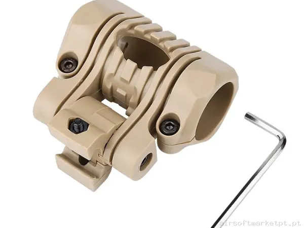 Soporte Universal Para Linterna Ajustable Tan — Lanternas & Lasers — Airsoft Market PT