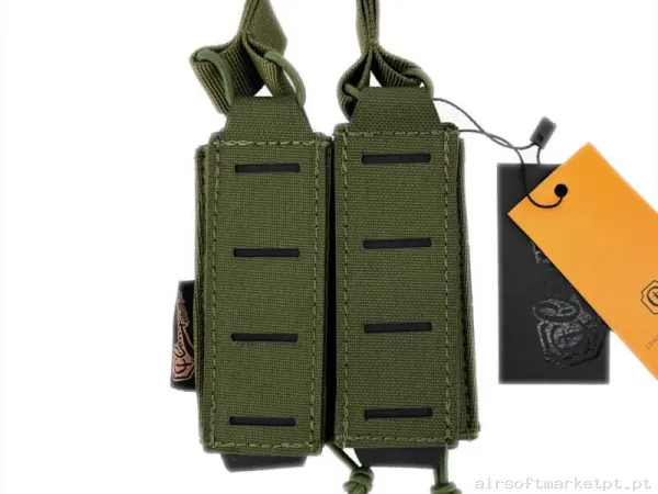 Pouch Magazine Pouch Doble Pistola Conquer Open Top verde od — Carregadores / Magazines — Airsoft Market PT