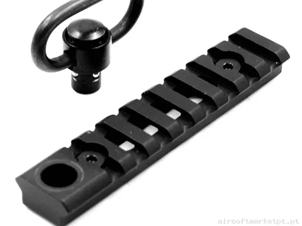 Externo Trilho Keymod QD Oem 8 Slot preto — Acessórios & Componentes — Airsoft Market PT
