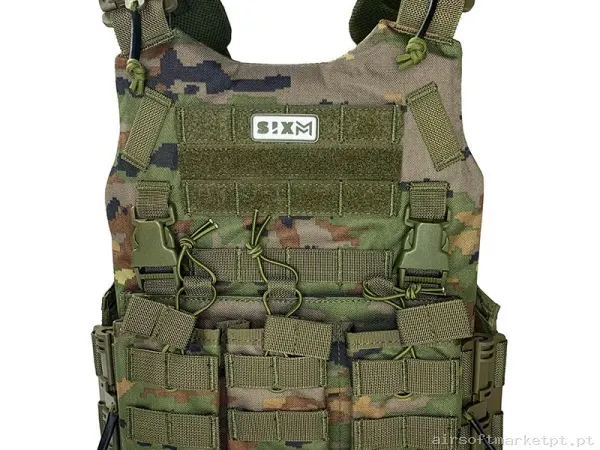 Colete Sixmm Fcs Boscoso Pixelado — Coletes & Rigs — Airsoft Market PT
