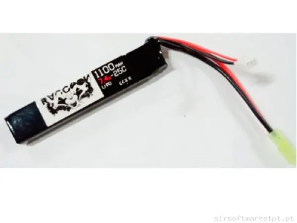 Batería LI-PO 7,4/1100 Raccoon — Baterias & Carregadores — Airsoft Market PT