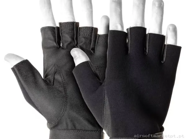 Luvas Invader Gear Half Finger Shooting Gloves preto — Gear Táctico — Airsoft Market PT