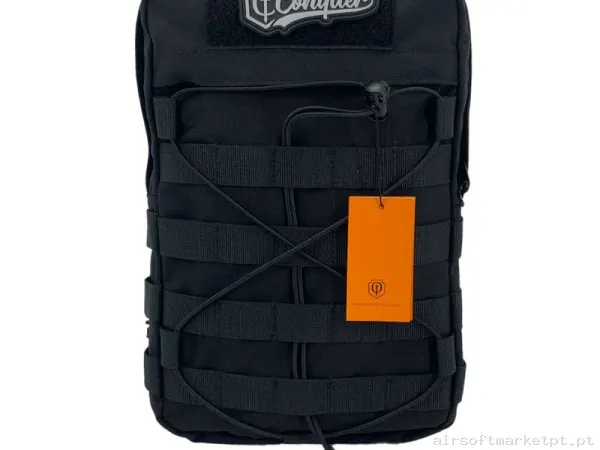 Mochila Tática Conquer Mt Zip negra — Sacos & Mochilas — Airsoft Market PT