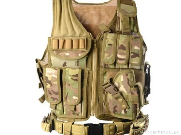 CHALECO AIRSOFT CQB - MULTICAM — Coletes & Rigs — Airsoft Market PT
