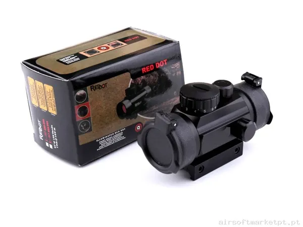 Mira Ponto vermelho 1x30 Oem Trilho 11/21mm negro — Miras & Ópticas — Airsoft Market PT