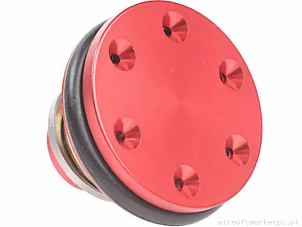 Interno Cabeça Pistão AEG Raccoon Ph001 Alumínio vermelho — Peças Internas (AEG) — Airsoft Market PT